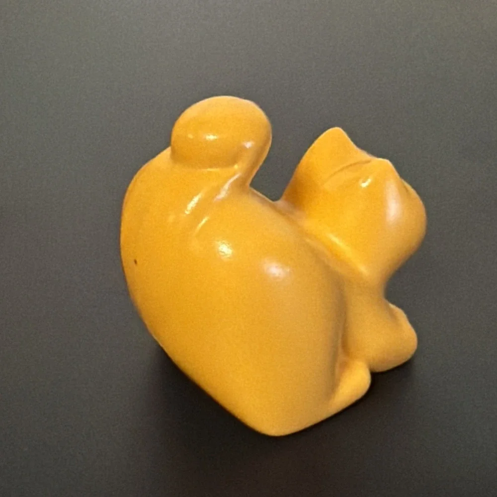 HTF  Vintage Little Tikes Dollhouse Orange Kitty CAT  Pet Figure - RARE